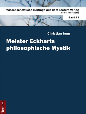 cover image of Meister Eckharts philosophische Mystik